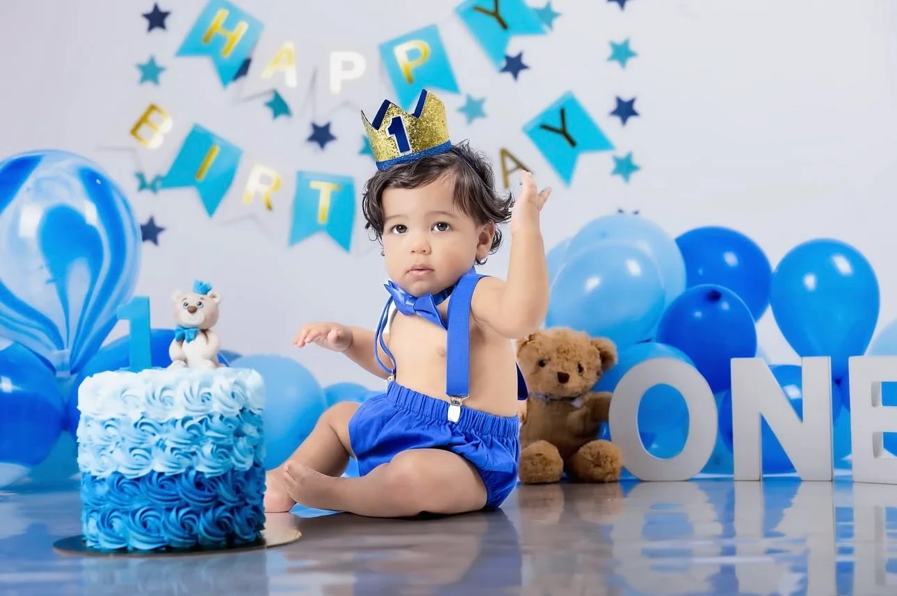 Fotografía de primer cumpleaños de la colección de Angel Photography Miami.