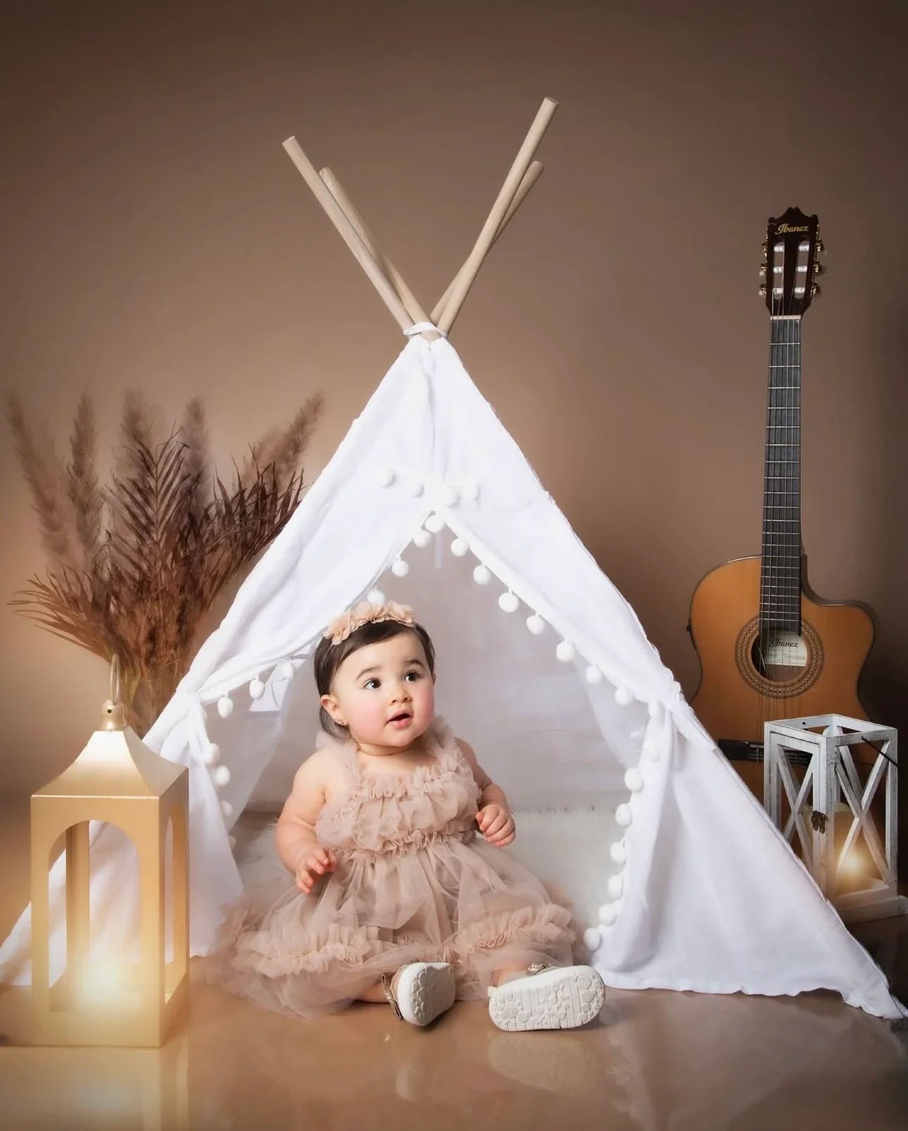 Fotografía de primer cumpleaños de la colección de Angel Photography Miami.