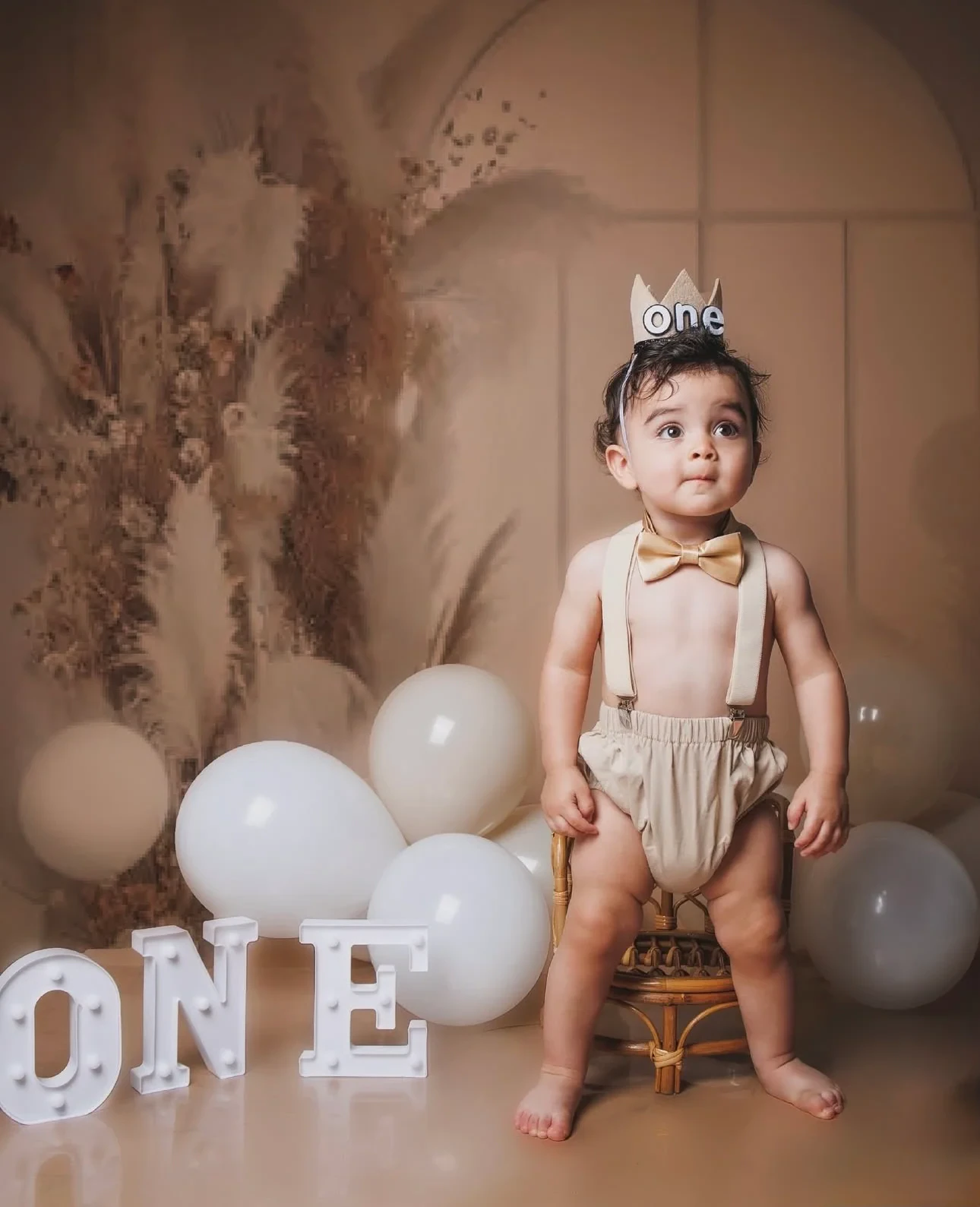 Fotografía de primer cumpleaños de la colección de Angel Photography Miami.