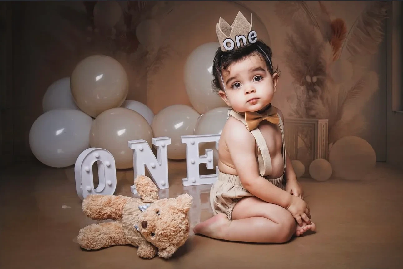 Fotografía de primer cumpleaños de la colección de Angel Photography Miami.
