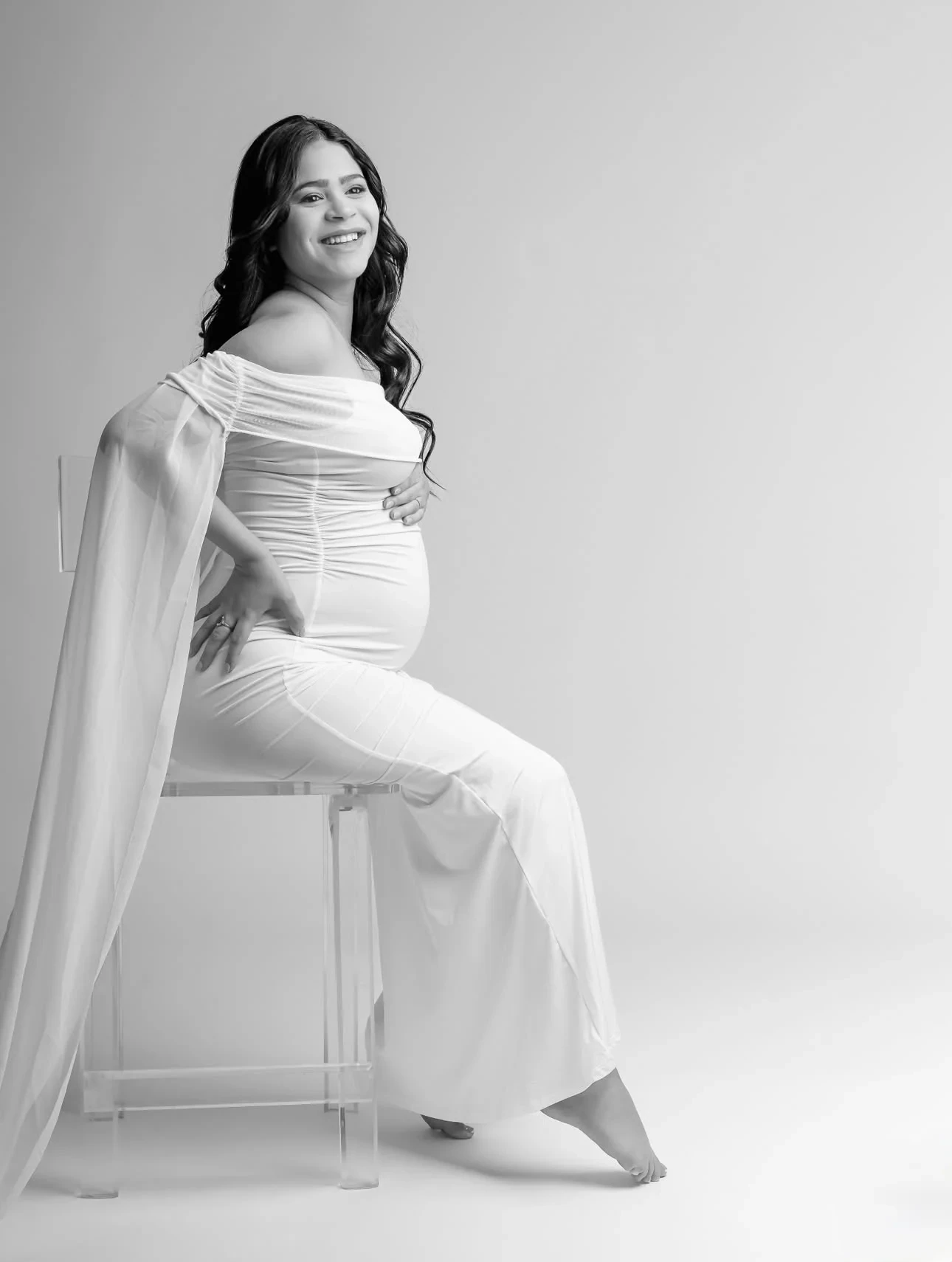 Fotografía de maternidad de la colección de Angel Photography Miami.