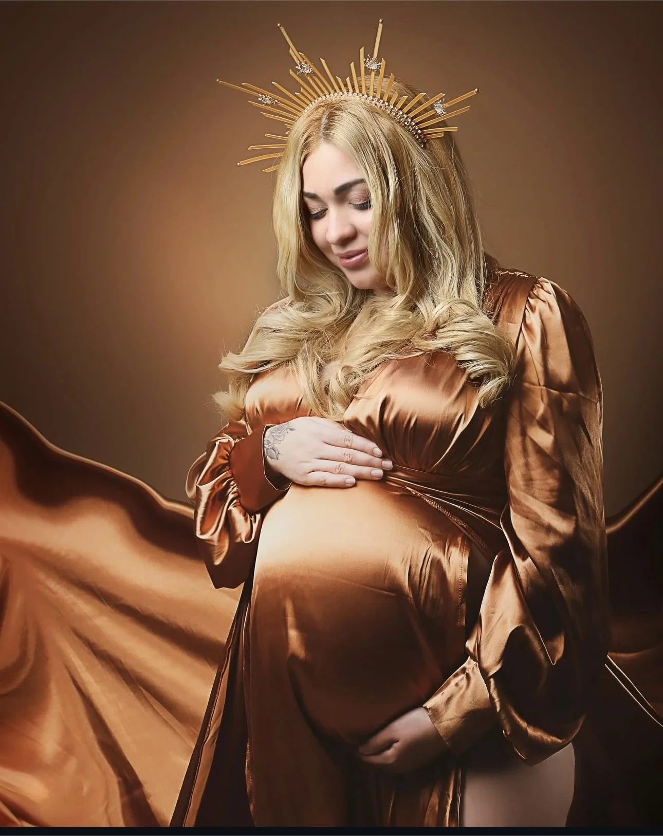 Fotografía de maternidad de la colección de Angel Photography Miami.