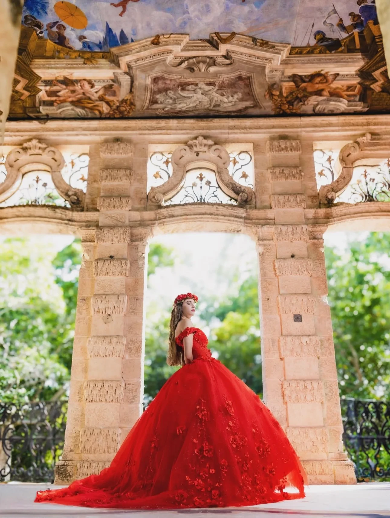 Fotografía de quinceañera de la colección de Angel Photography Miami.