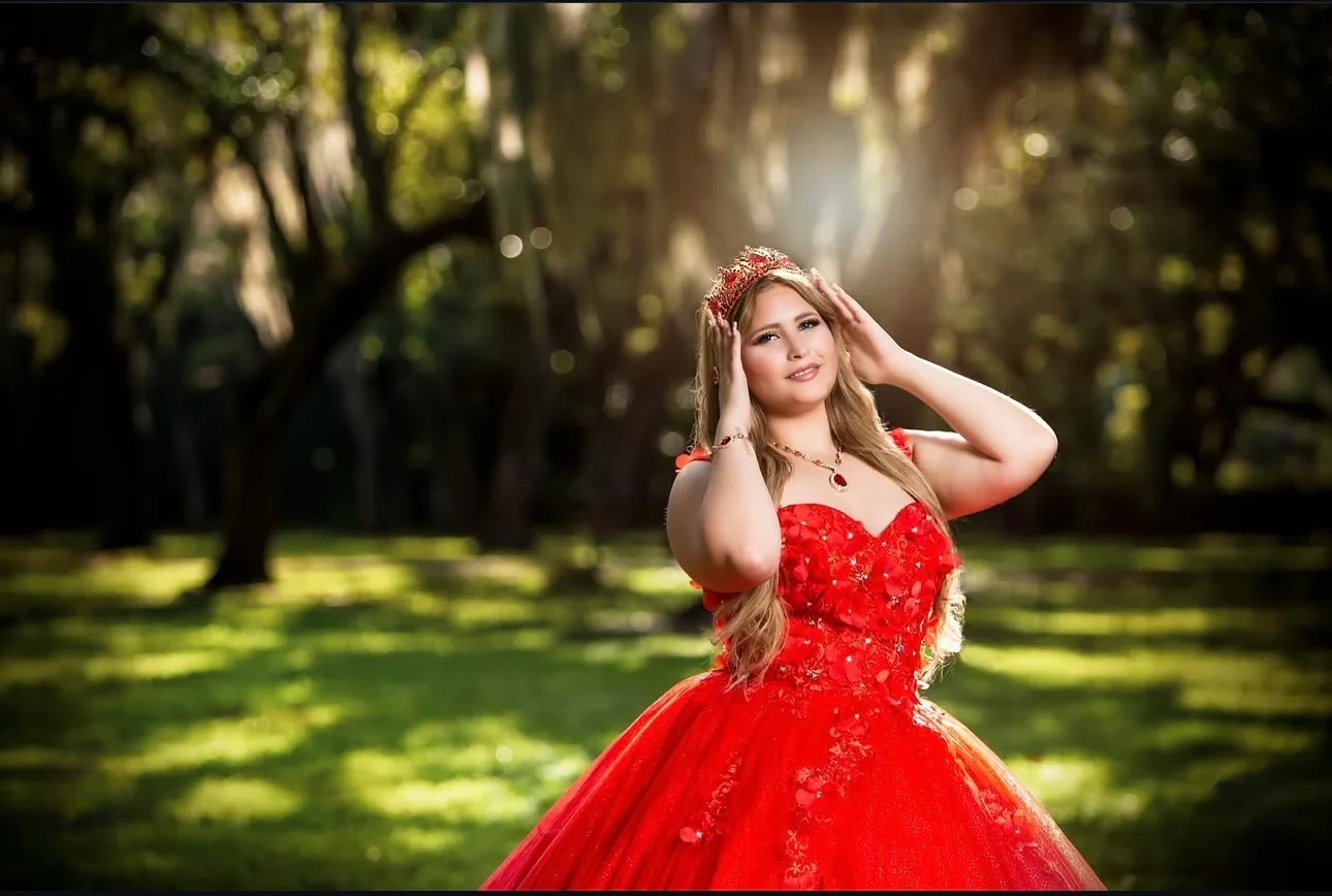 Fotografía de quinceañera de la colección de Angel Photography Miami.